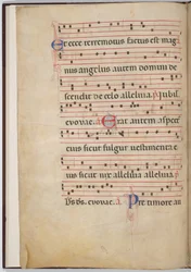 Blatt 3 aus einem Antiphonar-Fragment