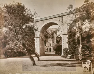 Album "Gênes et Pise": Kapelle Sainte Dévote in Monaco, ca. 1880-90 (s/w Foto)