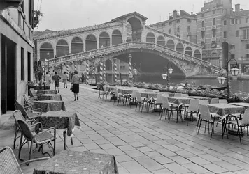 Rialtobrücke, Venedig, ca. 1955