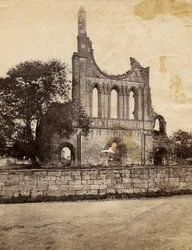 Ruinen der Byland Abbey, von Nordwesten gesehen, Vereinigtes Königreich, circa 1890