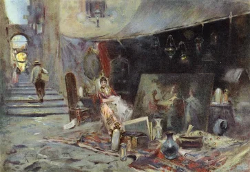 Ein Kuriositätenladen in Neapel