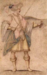 Ein orientalischer Soldat, Florentiner Schule