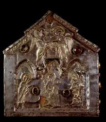 Arche von Barbarossa, mit Szenen aus dem Leben von Johannes dem Täufer
