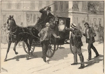 Attentat auf Francesco Crispi durch den Anarchisten Lega, 1894