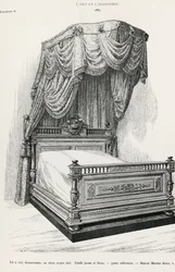 Himmelbett, von Mercier Freres, Paris, Illustration aus L