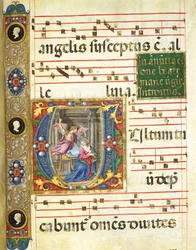Choralminiatur mit der Verkündigung