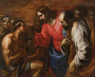 Christus heilt den Blinden von Jericho