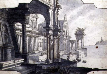 Entwurf für ein Bühnenbild (um 1750)