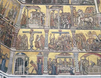 Detail der Decke, Baptisterium, Florenz