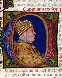 Doge Antonio Venier, illuminiertes Porträt von 1382,