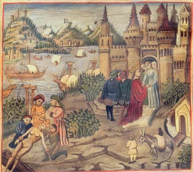 Faksimile der Schule von Salerno, aus dem Kanon der Medizin von Avicenna