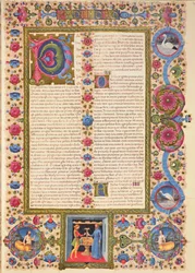 Fol.208r Brief von St. Paul an Timotheus, aus der Borso d