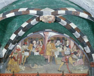 Obst- und Gemüsemarkt, ca. 1500