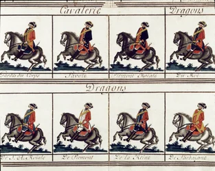 Gesamttabelle der Truppen von König Viktor Amadeus III. von Sardinien im Jahr 1780 (Detail) - Museum des Risorgimento Mailand