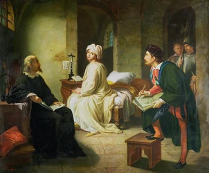 Guido Reni skizziert Beatrice Cenci