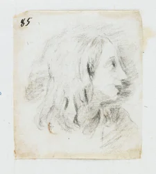 Kopf eines Jungen im Profil