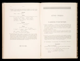 Libretto della Tosca von Giacomo Puccini, Edition Ricordi, Italien