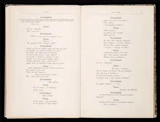Libretto della Tosca, Edizione Ricordi, Italien