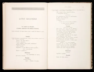 Libretto della Tosca von Giacomo Puccini, Edition Ricordi, Italien