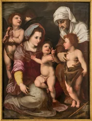 Madonna mit Jesuskind, St. Elisabeth, dem kleinen Johannes und zwei Engeln, Kopie nach Andrea Del Sarto