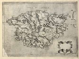 Karte von Korsika, Isola di Corsica
