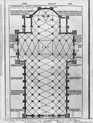 Plan des Mailänder Doms, Illustration aus De Architectura von Vitruvius, Como, 1521