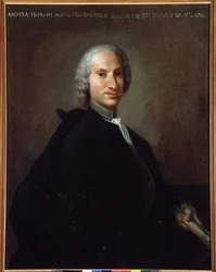 Porträt des italienischen Komponisten Gianandrea Fioroni (1716-1778)