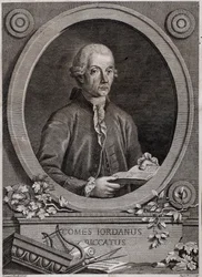 Porträt des Physikers, Mathematikers und Musiktheoretikers Giordano (Jordan) Riccati (1709-1790)