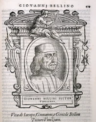 Porträt von Giovanni Bellini (ca. 1431-1516) aus Vasaris Leben der Künstler, erstmals veröffentlicht 1550
