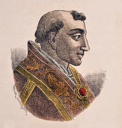 Porträt von Papst Adrian III. (884-885)