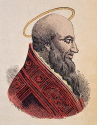 Porträt von Papst Eleutherius (ca. 175-189)