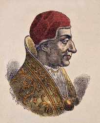 Porträt von Papst Stephan IV (816-817)