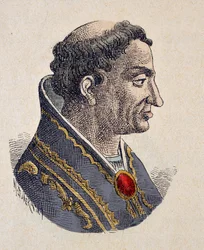 Porträt von Papst Eugen II. (824-827)