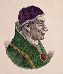 Porträt des Papstes Paschalis I.
