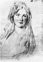 Mutmaßliches Porträt von Angela Pietragrua, Gräfin Simonetta, Geliebte des französischen Schriftstellers Stendhal während seines Aufenthalts in Italien zwischen September 1811 und 1815