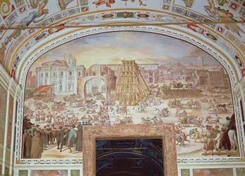 Entfernung des Obelisken aus dem Zirkus von Nero