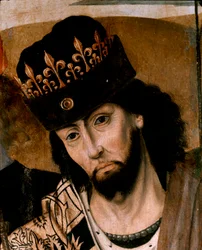 Darstellung von Robert I. von Anjou (1278-1343), König von Sizilien und Führer der Guelfenpartei (Detail)