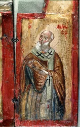 Heiliger Anasthasis (Detail). Triptychon eines griechischen Künstlers. Malerei auf Holz. 16. Jahrhundert Venedig, Museo Correr