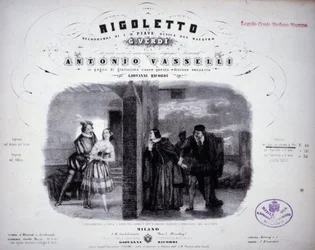 Notenblatt von „Rigoletto“ von Verdi.
