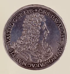 Silbermünze (Taler) aus Neapel: Cesare Michelangelo d