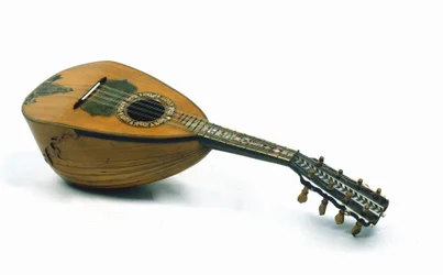 Stillleben mit neapolitanischer Mandoline erfunden von Giuseppe Galiotto