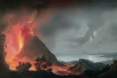 Der Ausbruch des Vesuvs im Jahr 1810