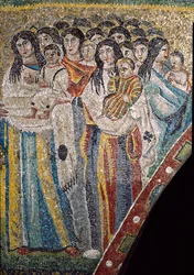 Die Mütter von Bethlehem vor Herodes dem Großen (Mosaik)