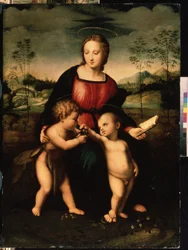 Madonna mit Kind und Johannes dem Täufer als Kind