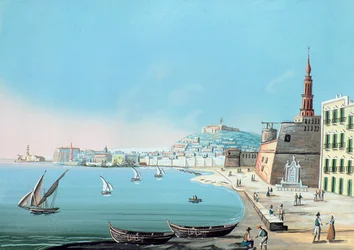 Blick auf Neapel vom Carmine, um 1845