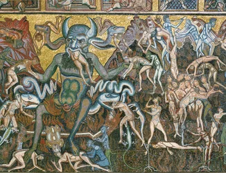 Das Jüngste Gericht: Satan verschlingt die Verdammten