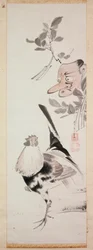 Hahn und Tengu-Maske, ca. 1775
