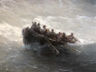 Fragment Boot mit Menschen