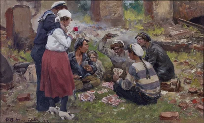 Matrosen spielen Karten von Ivan Alexeyevich Vladimirov