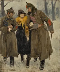 Soldaten mit Prostituierter
